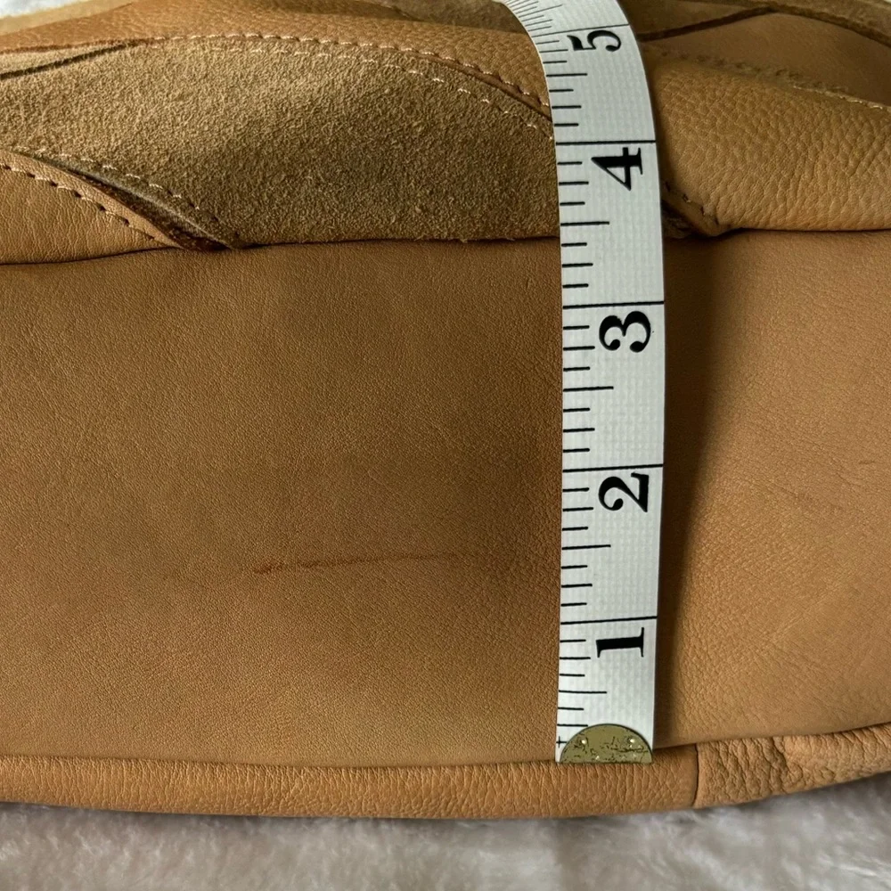 DAY & MOOD Sandy Hobo Large Leather Suede Camel Handbag--NWT